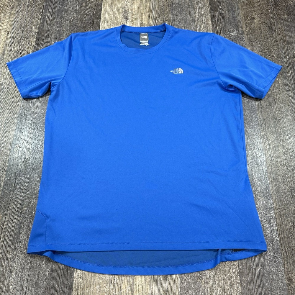 The North Face Mens Vaporwick Shirt Tee Blue Hiking Outdoor Cycling‎ Size XL-XXL
